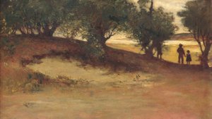 Sandbank mit Weiden, Magnolie, 1877 von William Morris Hunt