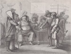 Falstaff bei der Musterung seiner Rekruten, Shakespeare, Henry IV, Teil ...
