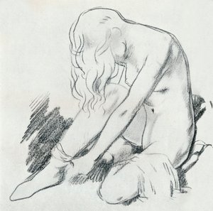 Eine Figurenstudie, ca. 20. Jahrhundert 1932 von William Newenham Montague Orpen