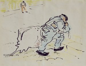 Churchill mit einem Rochen von William Nicholson