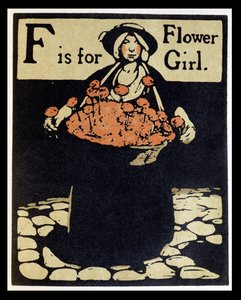F ist für Blumenmädchen, Illustration aus 