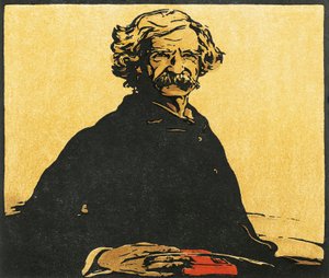 Porträt von Mark Twain von William Nicholson