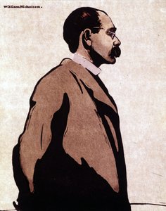 Porträt von Rudyard Kipling von William Nicholson