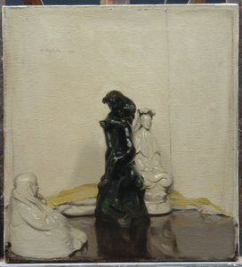 Statuetten und Rodin-Bronze von William Nicholson