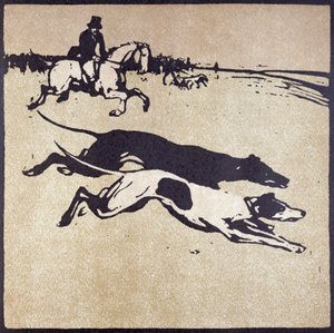 Der Monat Februar: Hasenjagd, aus 