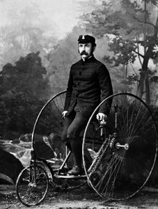 Kanadischer Faktor auf einem Dreirad von Nottman um 1890 von William Notman