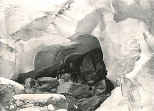 Die Rockies: Eishöhle im Großen Gletscher, Mount Sir Donald, Kanada, 1895
