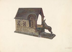Spielzeugbank, ca. 1940 von William O. Fletcher
