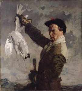 Das tote Moorschneehuhn (ein Selbstporträt) von William Orpen