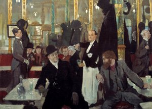 Das königliche Café in London (Detail) von William Orpen
