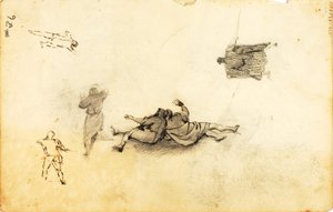 Moses befiehlt den Wassern des Roten Meeres, sich zu trennen von William Page