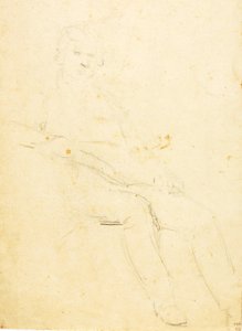 Sitzende männliche Figur von William Page