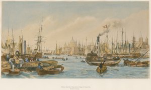 Der Pool, Blick auf die London Bridge von William Parrott