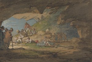 Eine Höhle im Sonnenlicht, mit Figuren von William Payne