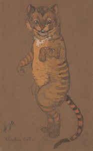 Cheshire-Katze Kostümentwurf für Alice im Wunderland, 1915 von William Penhallow Henderson