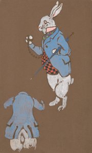 Weißes Kaninchen Kostümdesign für Alice im Wunderland von William Penhallow Henderson
