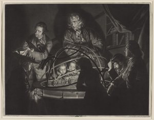 Ein Philosoph hält einen Vortrag im Planetarium, nach Joseph Wright of Derby (1734-97)