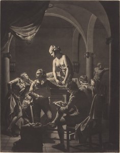 Eine Akademie bei Lampenlicht