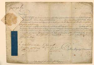 Genehmigung zur Ernennung eines Militärchirurgen von William Pitt