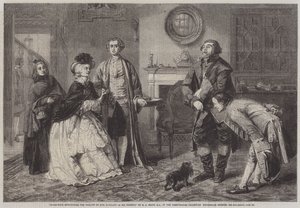 Honeywood stellt die Gerichtsvollzieher Miss Richland als seine Freunde vor von William Powell Frith