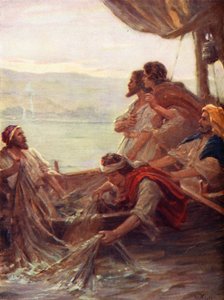 Der Morgen am See von Tiberias, Johannes xxi, 4-6