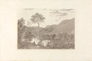 Hornby Castle von der Tatham Kirche aus von William Radclyffe