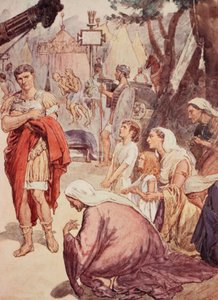 Coriolanus und die Matronen von Rom, Illustration aus 