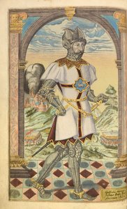 Godfrey Adelmar, aus Honor Military, and Civill, William Segar, veröffentlicht von Robert Barker, London, 1602
