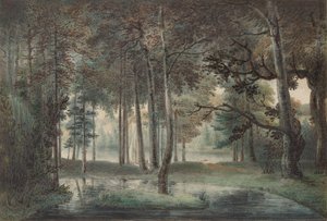Ein Blick vom Anwesen des Künstlers, Springland, oder der Elysische Laube, ca. 1800 von William Russell Birch