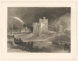 Brougham Castle, nahe dem Zusammenfluss der Flüsse Eamont und Lowther von William Say
