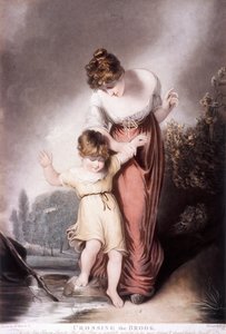 Überquerung des Baches, ca. 1803 von William Say