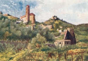 Alte Mauern, Ventimiglia, und Kirche von S Michele