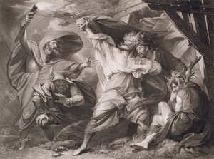 Fort, fort, ihr Leihgaben - Knöpft hier auf Shakespeare, König Lear, Akt 3, Szene 4, 1793 von William Sharp