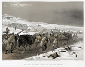 Britische Truppen auf dem Weg nach Sewastopol, 1855 von William Crimea Simpson