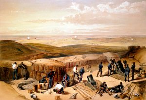 Die neuen Werke bei der Belagerung von Sebastopol..., Krimkrieg, 1853-1856 von William Crimea Simpson