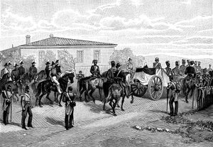 Die Beerdigung von Lord Raglan bei Sewastopol, Krim, Russland, 1855 von William Crimea Simpson
