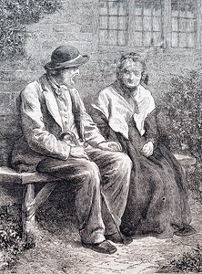 Ein älteres Paar (Gravur)