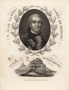 Porträt von Graf Georges Buffon in einem Lorbeerkranz von William Smellie