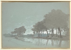 Kanalszene bei Brügge, Belgien von William Stanley Haseltine