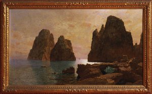 Insel Capri: Die Faraglioni von William Stanley Haseltine