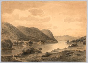 Studie einer Landschaft, Hudson River, NY