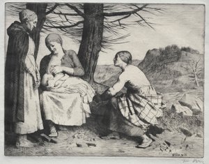 Frau und Kind von William Strang