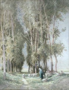 Eine Schäferin und ihre Herde, Holland