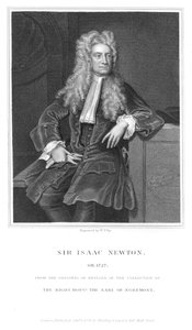 Isaac Newton, englischer Mathematiker und Physiker, 1836