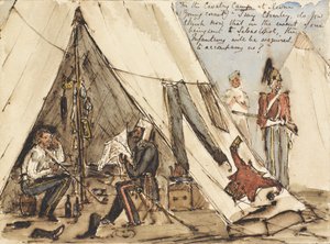 Im Kavallerielager in Devna (Junger Kornett) von William Thomas Markham