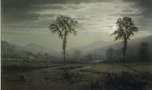 Mondlicht auf dem Mount Lafayette, New Hampshire