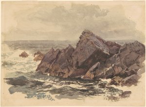 Meereslandschaft mit Felsen von William Trost Richards