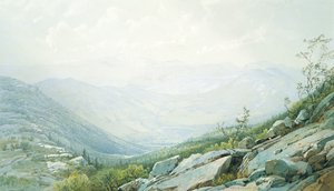 Die Mount Washington Range, vom Mount Kearsarge, 1872 von William Trost Richards