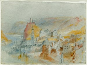 Cochem von oberhalb des Endertals aus gesehen