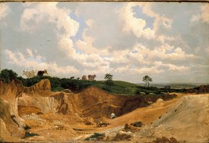 Kiesgrube auf dem Shotover Hill, in der Nähe von Oxford von Joseph Mallord William Turner